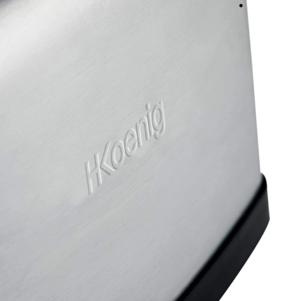 H.Koenig TOS7 tostapane, 850 W, Acciaio Inossidabile, 2 Scomparti, Argentato