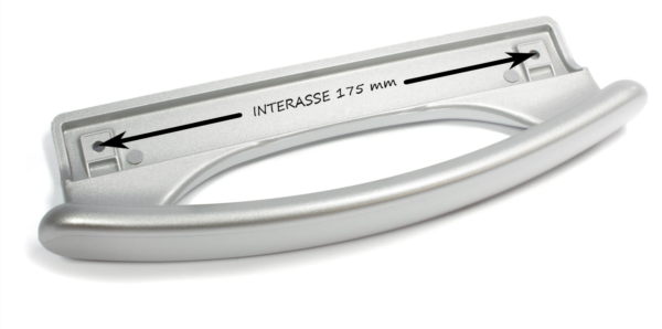 MANIGLIA PORTA FRIGORIFERO WHIRLPOOL INOX 481246268884 220 MM INTERASSE 175 MM