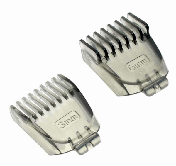 KIT 2 Pettini 3mm 6mm Originale Regolabarba Tagliacapelli Nomad Trimmer ROWENTA