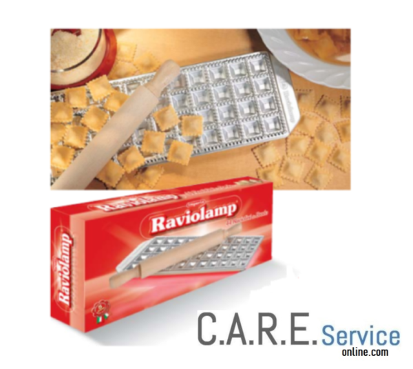 RAVIOLAMP IMPERIA STAMPO PER 44 RAVIOLI RAVIOLINI DA BRODO CON MATTARELLO