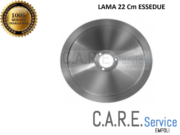 Lama acciaio 220mm diam foro 40mm 3 fori coprilama 180mm x affettatrici ESSEDUE
