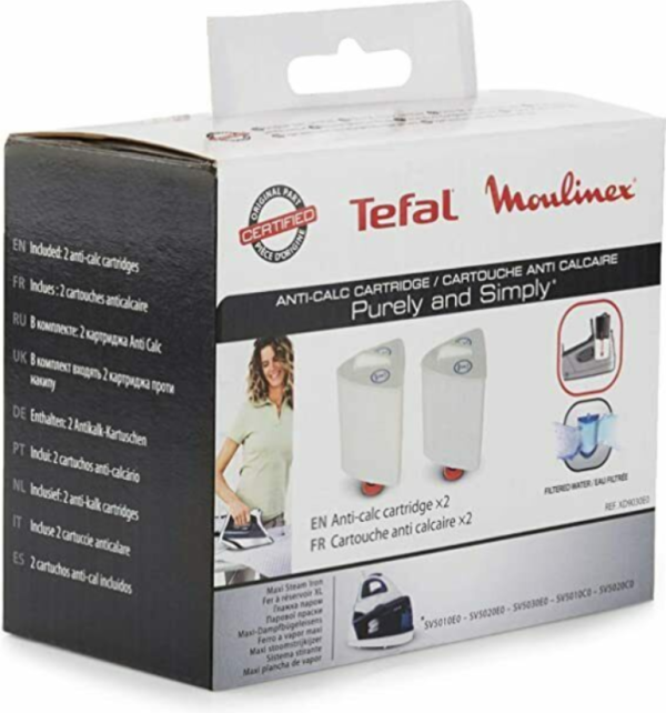KIT 2 Cartucce filtro acqua anti calcare ferri TEFAL ROWENTA  Purely and Simply