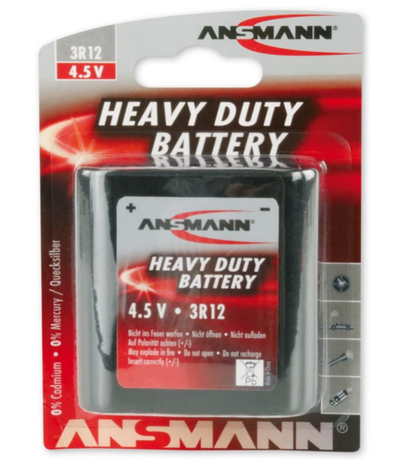 Batteria di Zinco Carbone 4.5V - 3R12  ANSMANN
