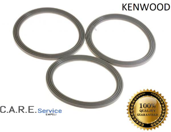 - KENWOOD -  GUARNIZIONE BICCHIERE ROBOT FRULLATORE 3 PEZZI  -  FP... KW680939