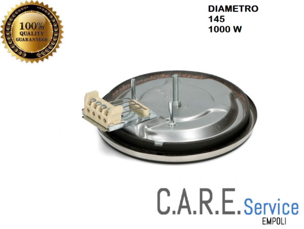 PIASTRA ELETTRICA RICAMBIO UNIVERSALE  PIANI COTTURA Ø 145mm 1000W