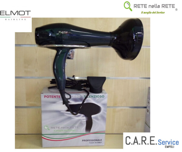 ASCIUGACAPELLI 100% MADE IN ITALY ELMOT PROFES 1800-2000W DIFFUSORE BECCUCCIO