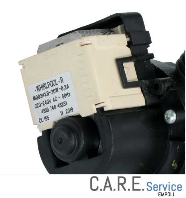 POMPA SCARICO LAVATRICE 480111100786 461974644711 481010584942 WHIRLPOOL
