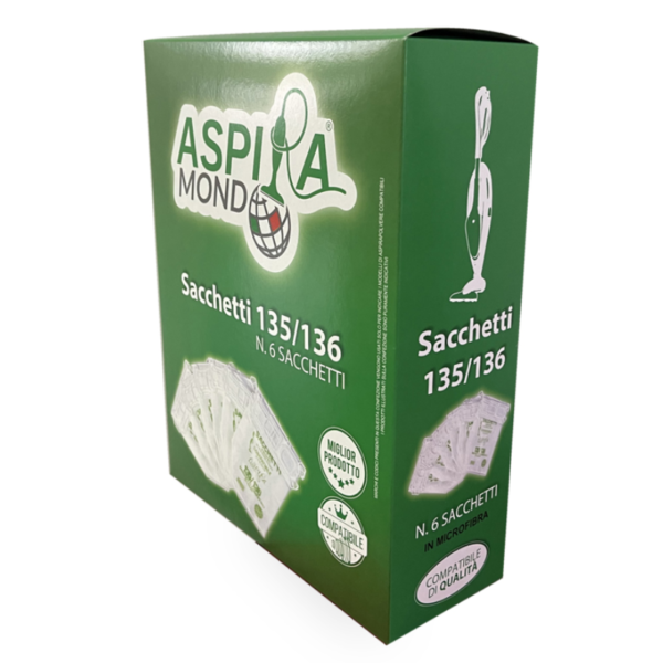 SACCHETTI SACCHI PER FOLLETTO VK135 VK136 COMPATIBILI IN MICROFIBRA