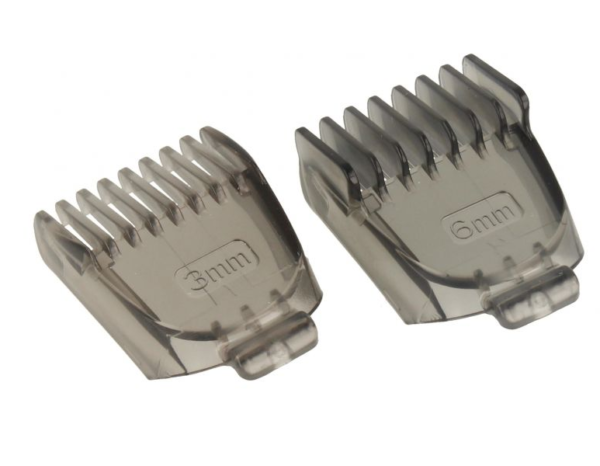 KIT 2 Pettini 3mm 6mm Originale Regolabarba Tagliacapelli Nomad Trimmer ROWENTA