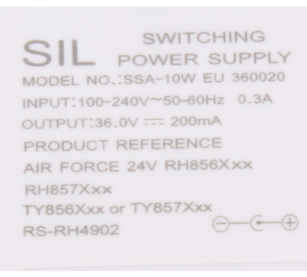 ROWENTA CARICA BATTERIE TRASFORMATORE ALIMENTATORE AIR FORCE 24V RH85 RH8565