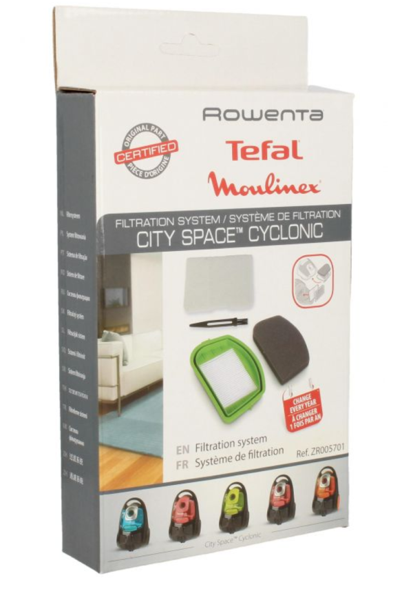 ROWENTA KIT FILTRO HEPA ASPIRAPOLVERE CITY SPACE CYCLONIC RO2522 RO2543 RO2544