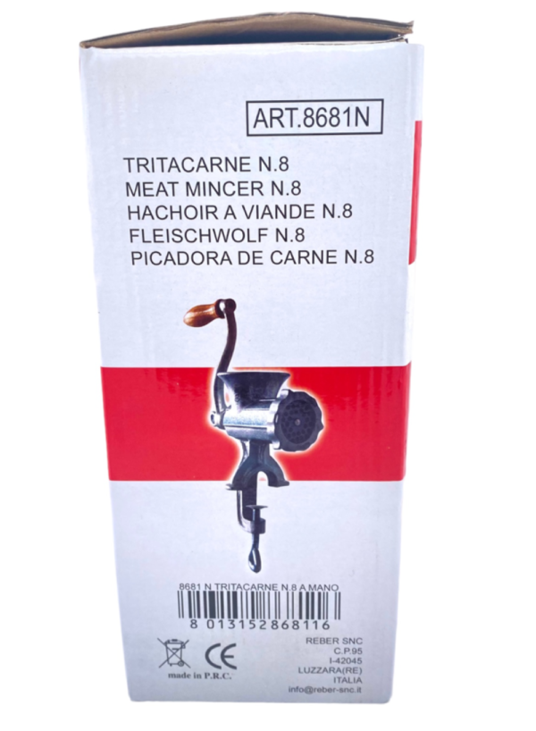 Tritacarne manuale  Reber 8681N in Ghisa Trita carne manovella a mano N 8