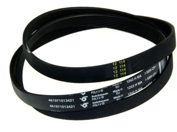 CINGHIA HUTCHINSON MOTORE RIGATA EL1243 H8 LAVATRICE WHIRLPOOL 481935818143