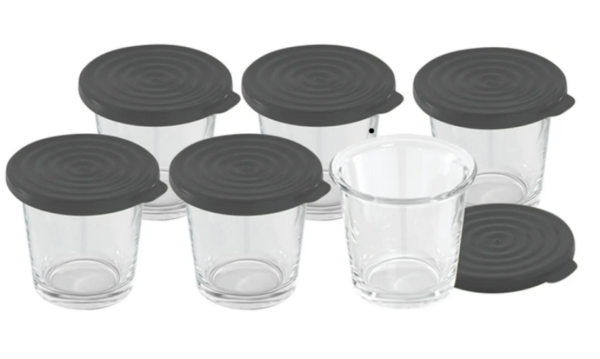Moulinex XA606000 Vasetti per Cookeo x6 coperchio in silicone Ricambio originale