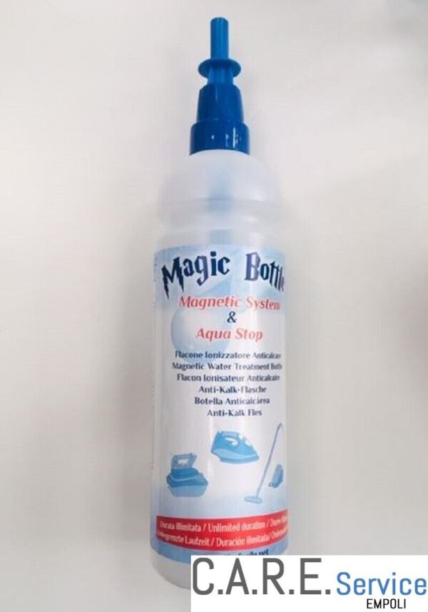 Bottiglia flacone ionizzatore anticalcare Magic Bottle per ferri da stiro vapore