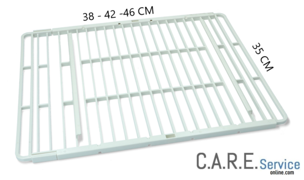 Griglia ripiano frigorifero universale estensibile misure 38, 42 o 46 cm x 35