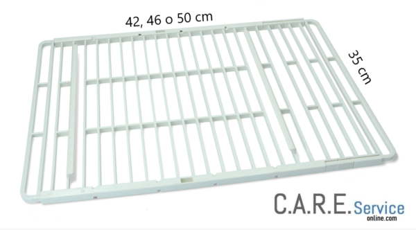 Griglia ripiano frigorifero universale estensibili  Misure 42, 46 o 50 cm x 35