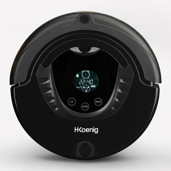 H.KOENIG SWR28 Aspirapolvere ROBOT autonomia 90 minuti schermo touch LCD