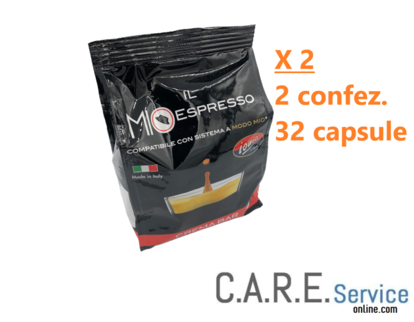 32 capsule compatibili  Lavazza a Modo Mio* Crema Bar  - Crema Plus