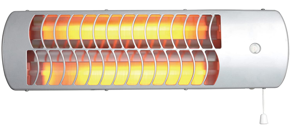 HyCell Riscaldatore radiante a parete con 2 impostazioni di calore 600W o 1200W