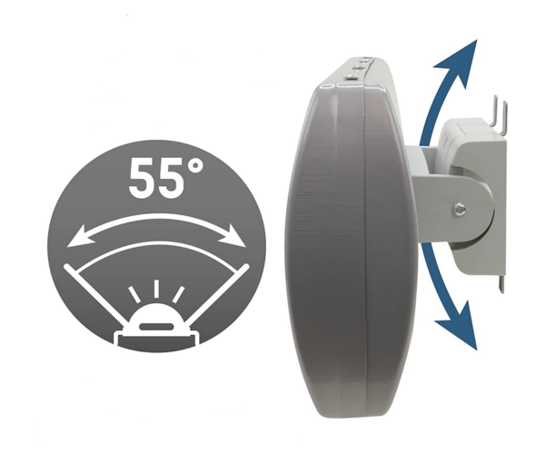 HyCell Riscaldatore radiante a parete con 2 impostazioni di calore 600W o 1200W
