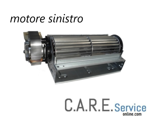 Ventilatore tangenziale SINISTRO 25W 220V larghezza 185mm ingombro totale 235mm