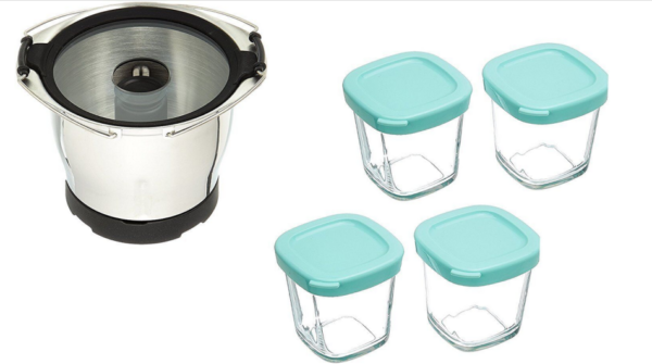Moulinex accessorio mini ciotola tritatutto 1,4L + 4 ciotole Companion XF387 HF