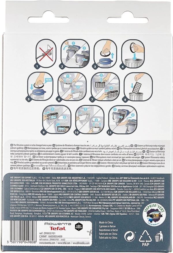 KIT FILTRI ASPIRAPOLVERE ROWENTA  Silence Force Cyclonic RO76 ZR903701 ORIGINALE