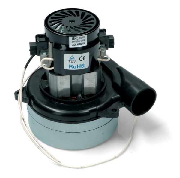 MOTORE CON TUBO CANNOTTO ASPIRAPOLVERE TRAINO BIDONE A CARRELLO 1200W 230V Hz50