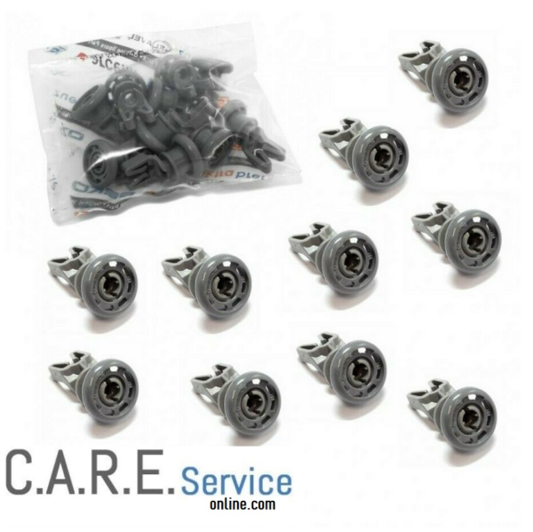 KIT 10PZ RUOTE LAVASTOVIGLIE BEKO PER CESTELLO SUPERIORE 1885800500