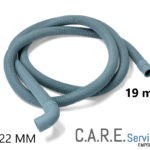 Tubo scarico lavatrice lavastoviglie 90° PIPA Ø19-22mm mt 2,5 flessibile ITALY