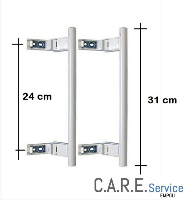 MANIGLIA PORTA FRIGORIFERO LIEBHERR 9086742 ORIGINALE KIT 2 PEZZI