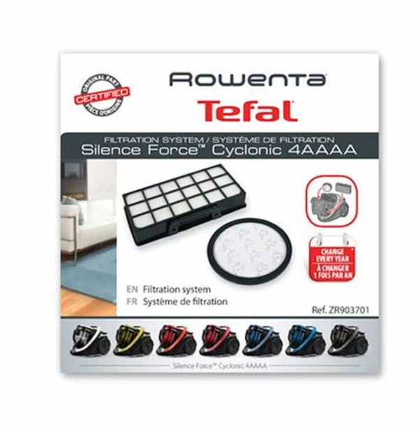 KIT FILTRI ASPIRAPOLVERE ROWENTA  Silence Force Cyclonic RO76 ZR903701 ORIGINALE