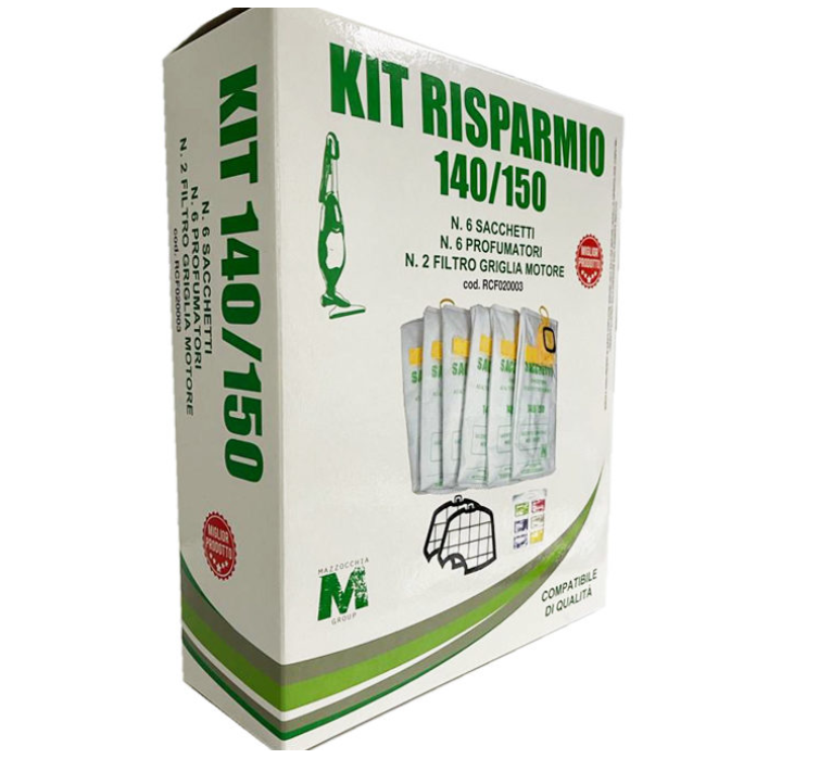 KIT RISPARMIO PER FOLLETTO VK140 E VK150 SACCHI FILTRI E PROFUMI