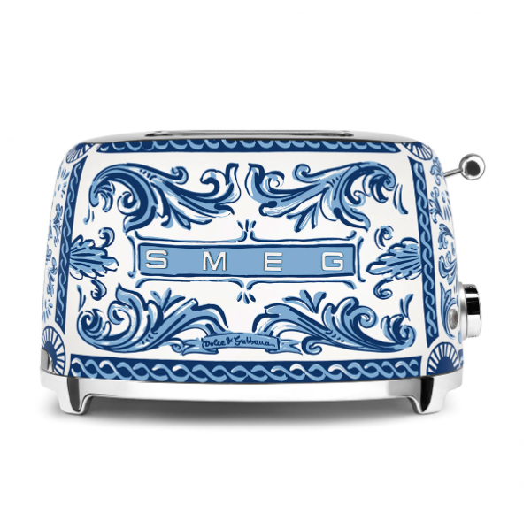 Smeg e Dolce&Gabbana Tostapane a 2 fette Blu Mediterraneo