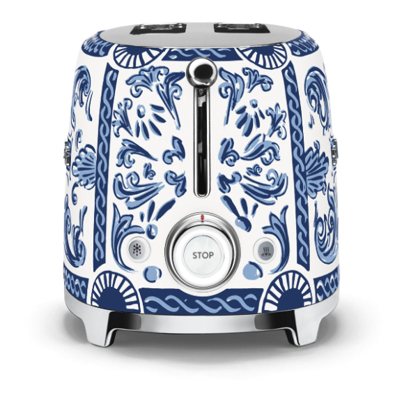 Smeg e Dolce&Gabbana Tostapane a 2 fette Blu Mediterraneo