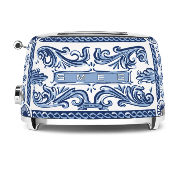 Smeg e Dolce&Gabbana Tostapane a 2 fette Blu Mediterraneo