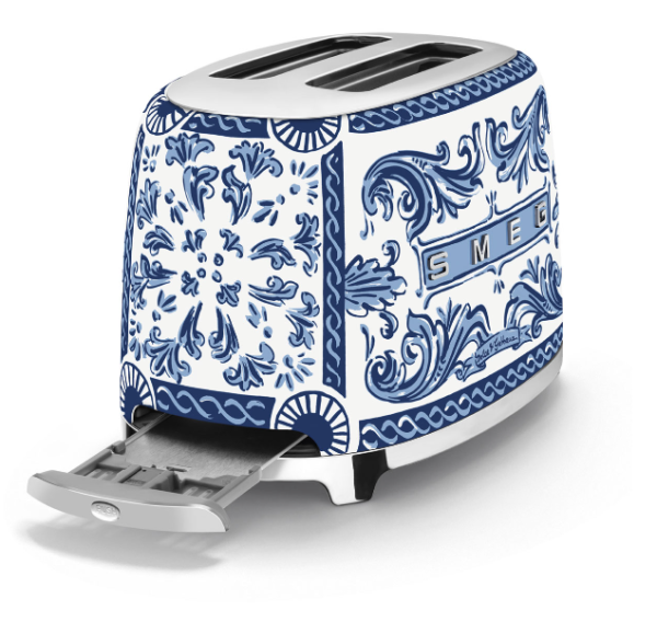 Smeg e Dolce&Gabbana Tostapane a 2 fette Blu Mediterraneo