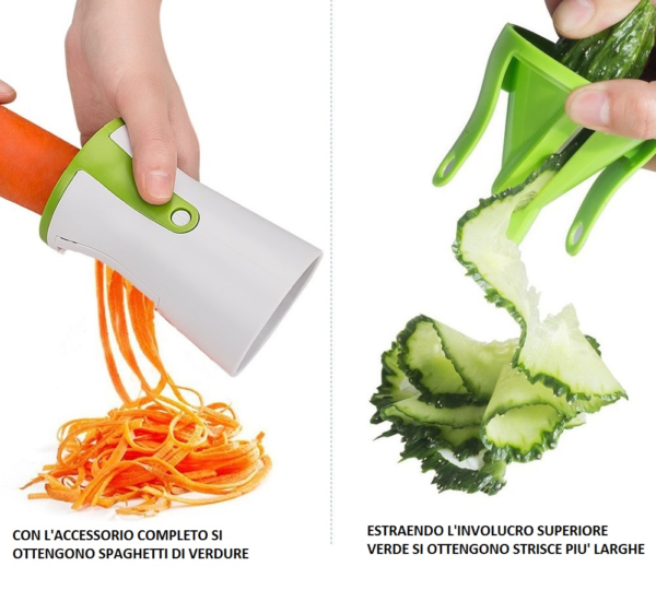 SPAGHETTI DI VERDURE ACCESSORIO MANUALE PER IL TAGLIO DI VERDURE