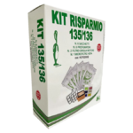 SACCHETTI KIT RISPARMIO PER FOLLETTO VK135 VK136 CON FILTRI E PROFUMI